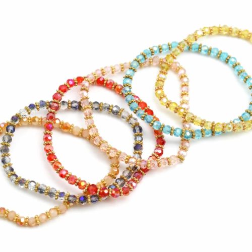 Lot-de-6-Bracelets-Pierres-Perles-Brillantes-Elastique-Style-Oriental-Multicolore