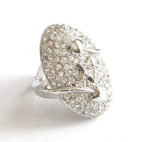 Bague-Ovale-Etoile-Coeurs-Strass-Chic-Argente