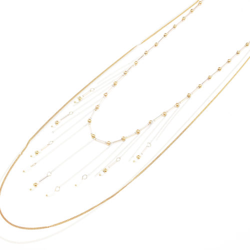 Sautoir-Collier-Multi-Rangs-et-Mini-Chaines-avec-Perles-Blanches