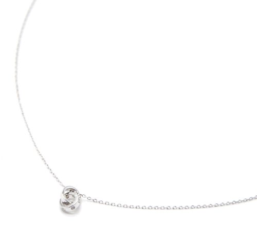 Collier-Fine-Chaine-Argent-925-Pendentif-Double-Anneaux-avec-Strass-et-Motif-Love